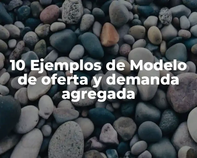 10 Ejemplos de Modelo de oferta y demanda agregada