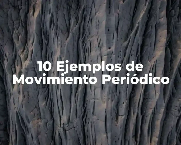 10 Ejemplos de Movimiento Periódico