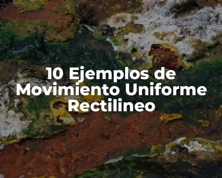 10 Ejemplos de Movimiento Uniforme Rectilineo