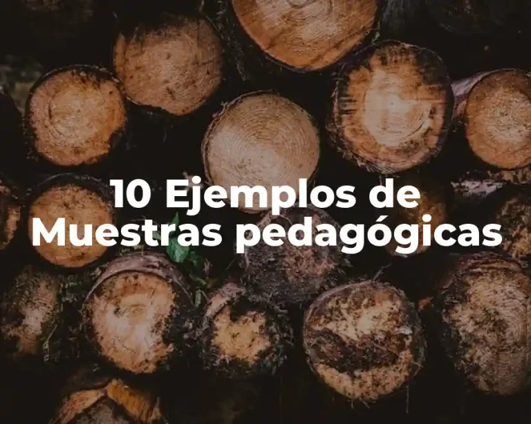 10 Ejemplos de Muestras pedagógicas