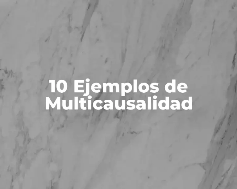 10 Ejemplos de Multicausalidad