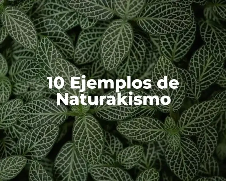 10 Ejemplos de Naturakismo