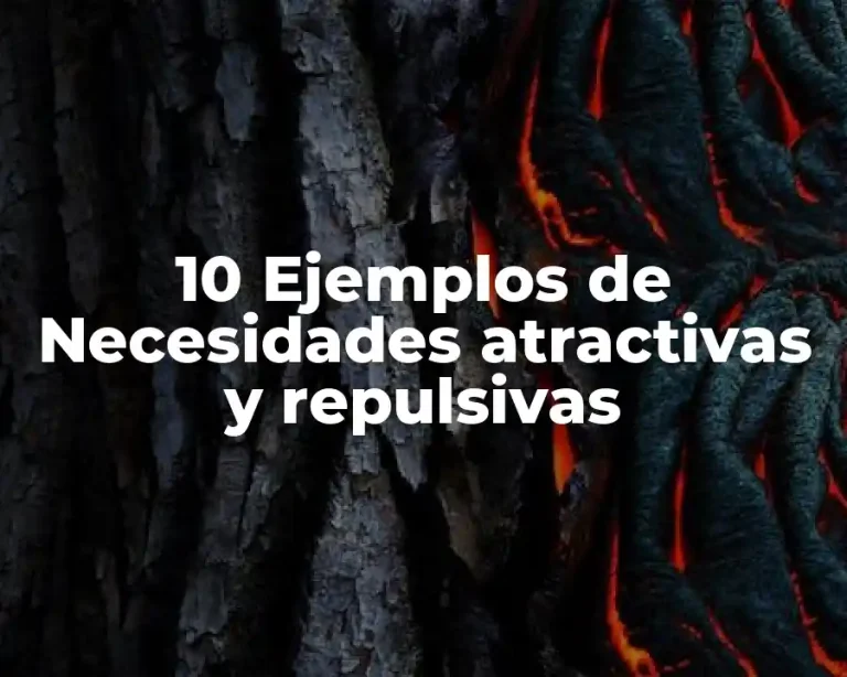 10 Ejemplos de Necesidades atractivas y repulsivas
