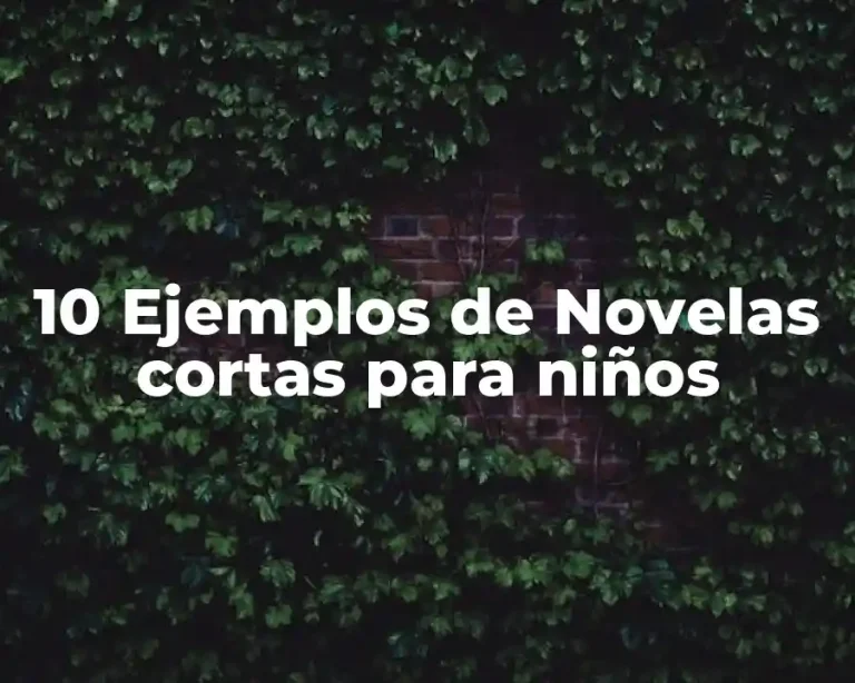 10 Ejemplos de Novelas cortas para niños