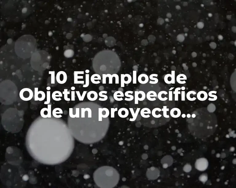 10 Ejemplos de Objetivos específicos de un proyecto violencia de género