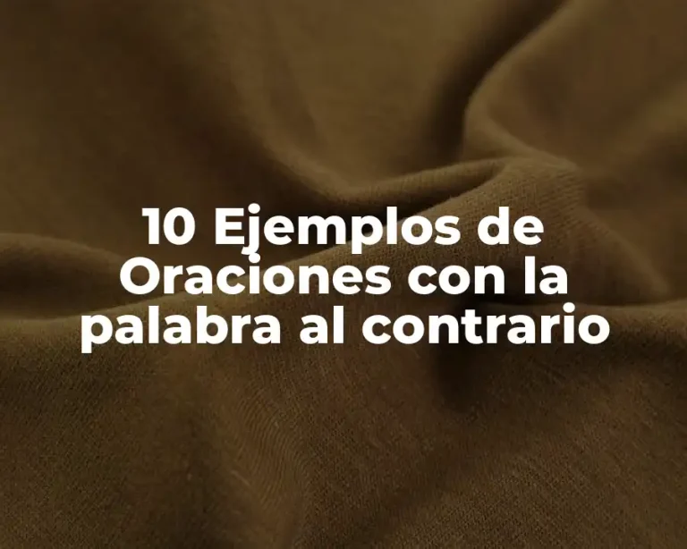 10 Ejemplos de Oraciones con la palabra al contrario