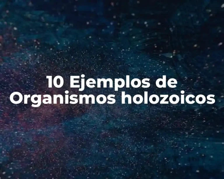 10 Ejemplos de Organismos holozoicos