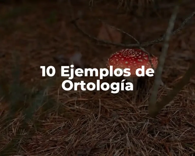10 Ejemplos de Ortología