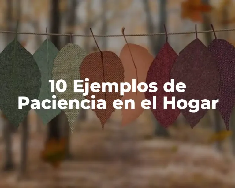 10 Ejemplos de Paciencia en el Hogar