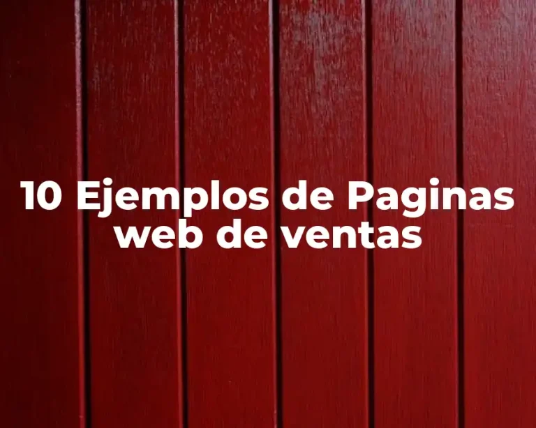 10 Ejemplos de Paginas web de ventas