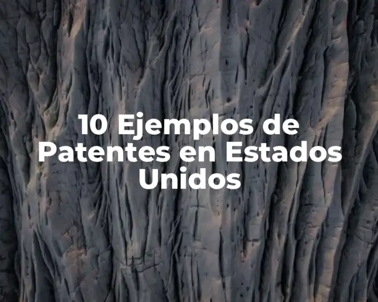 10 Ejemplos de Patentes en Estados Unidos