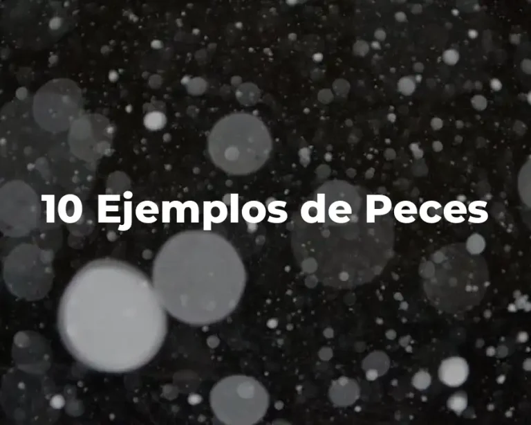 10 Ejemplos de Peces