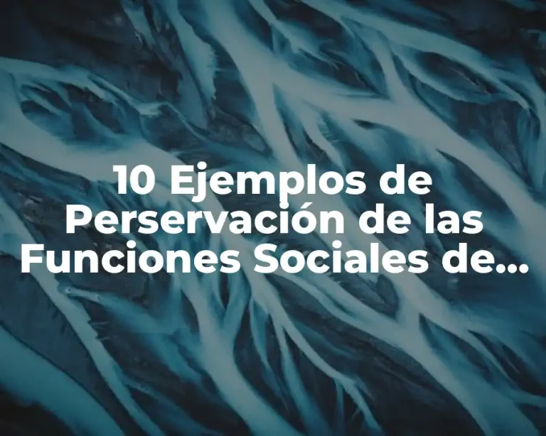10 Ejemplos de Perservación de las Funciones Sociales de la Educación