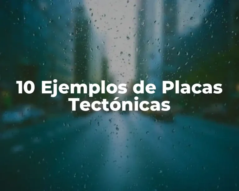 10 Ejemplos de Placas Tectónicas