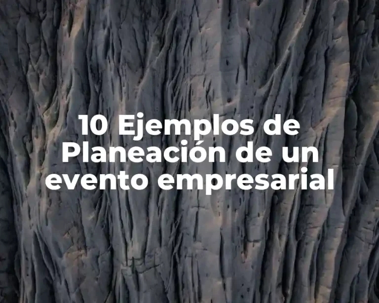 10 Ejemplos de Planeación de un evento empresarial