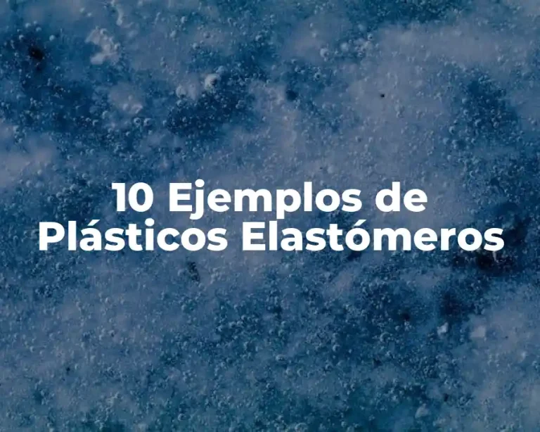 10 Ejemplos de Plásticos Elastómeros