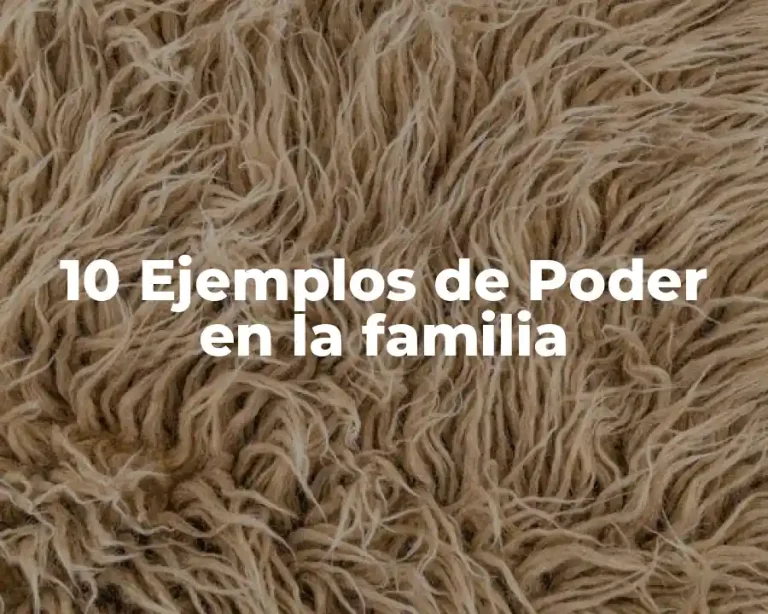 10 Ejemplos de Poder en la familia