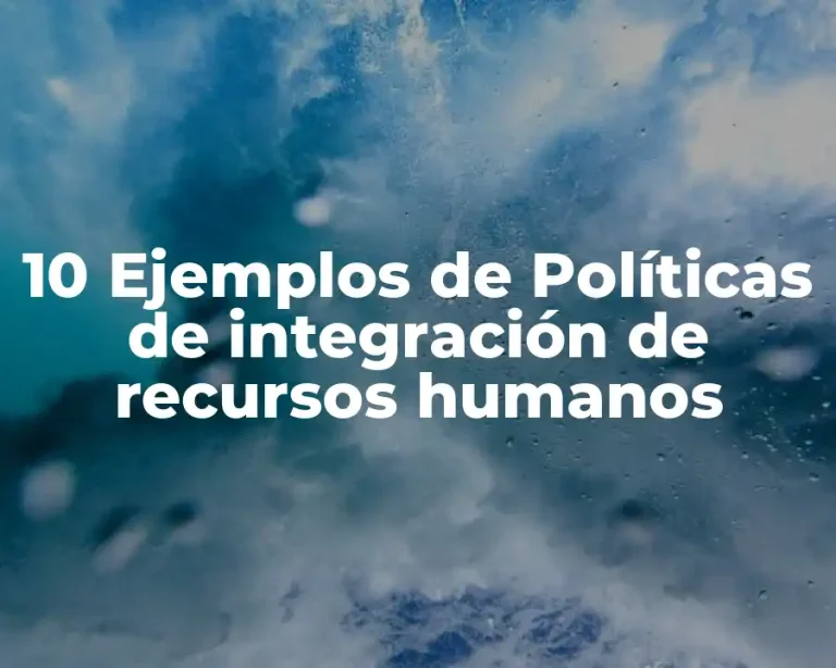 10 Ejemplos de Políticas de integración de recursos humanos