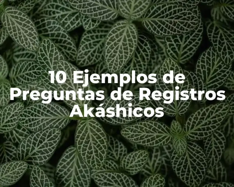 10 Ejemplos de Preguntas de Registros Akáshicos
