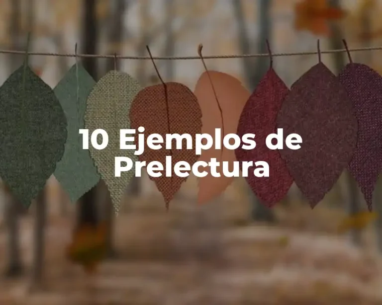 10 Ejemplos de Prelectura