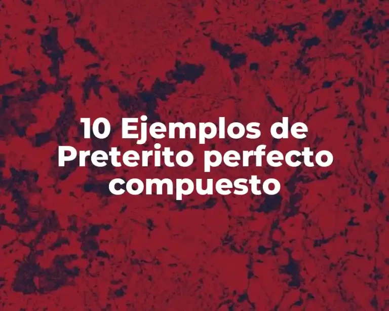 10 Ejemplos de Preterito perfecto compuesto