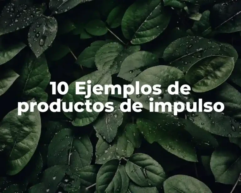 10 Ejemplos de productos de impulso