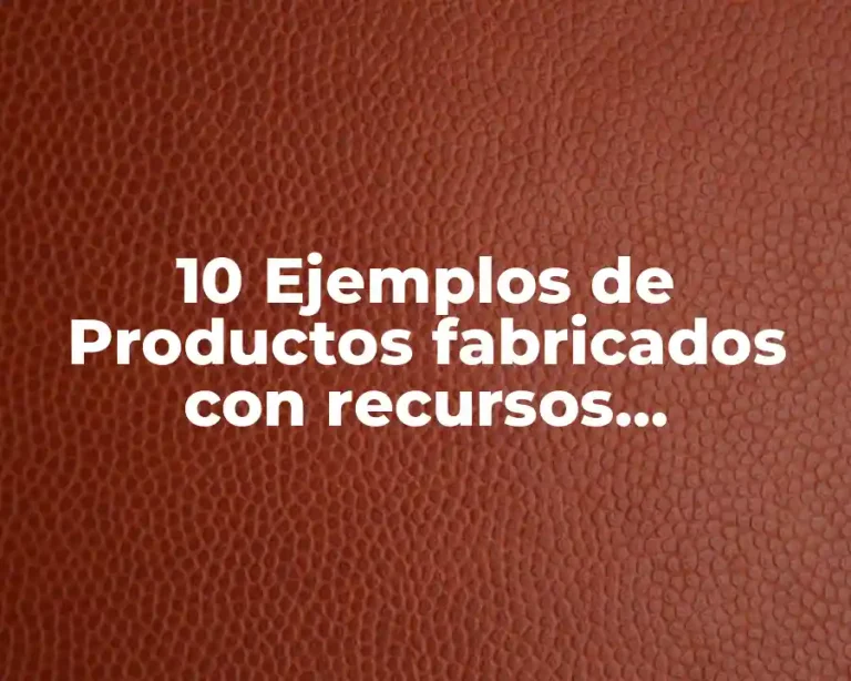 10 Ejemplos de Productos fabricados con recursos maderables