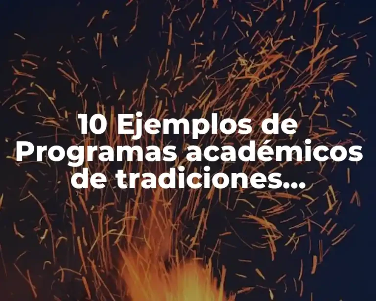 10 Ejemplos de Programas académicos de tradiciones gastronómicas para niños México