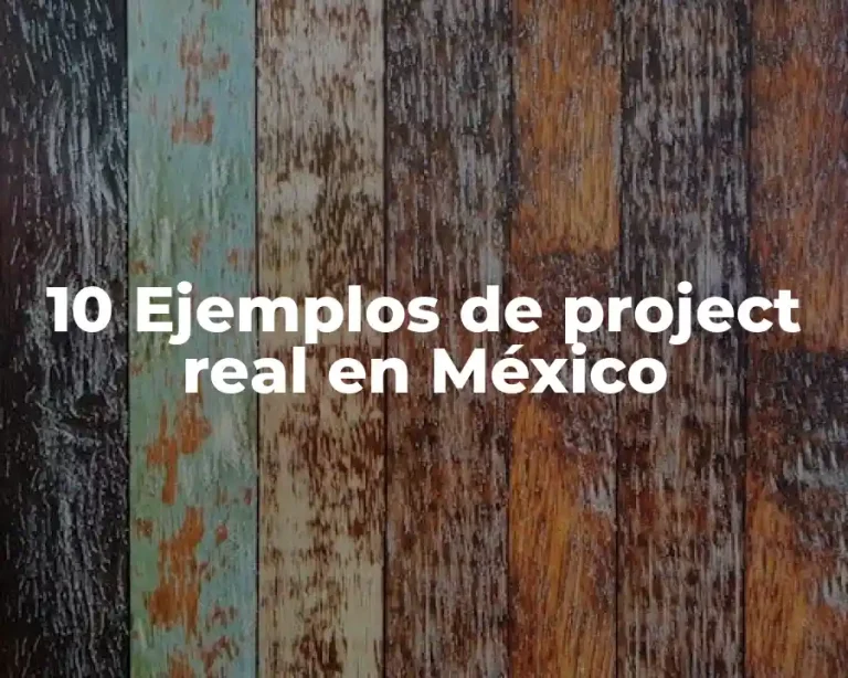 10 Ejemplos de project real en México