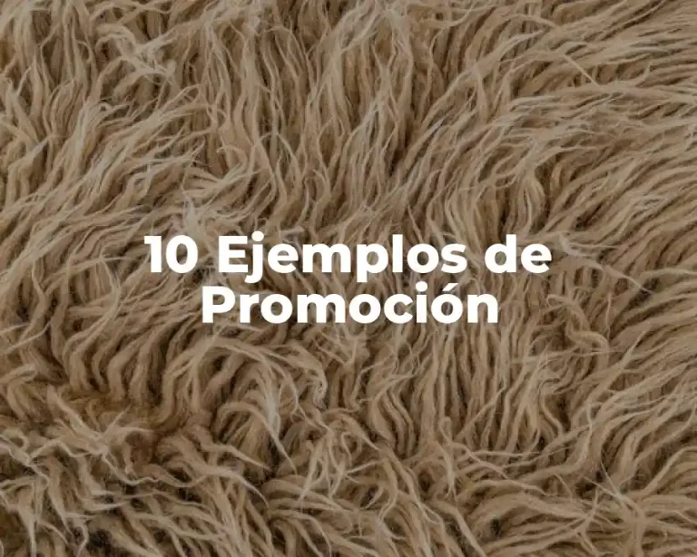 10 Ejemplos de Promoción