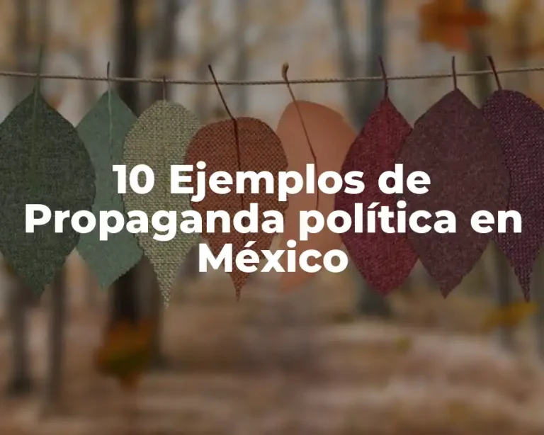 10 Ejemplos de Propaganda política en México