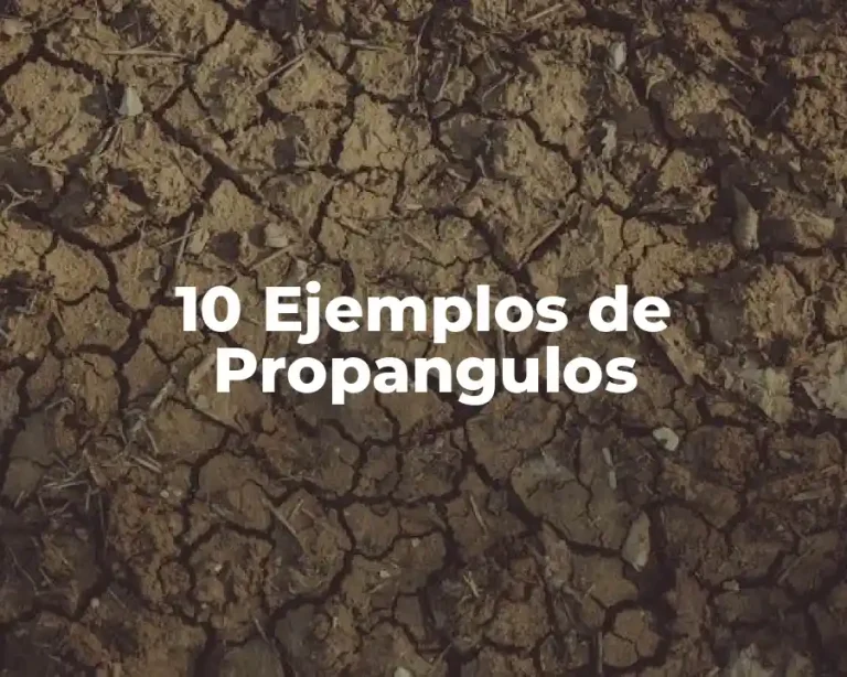 10 Ejemplos de Propangulos