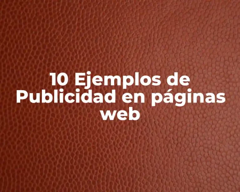 10 Ejemplos de Publicidad en páginas web