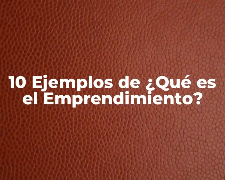 10 Ejemplos de ¿Qué es el Emprendimiento?
