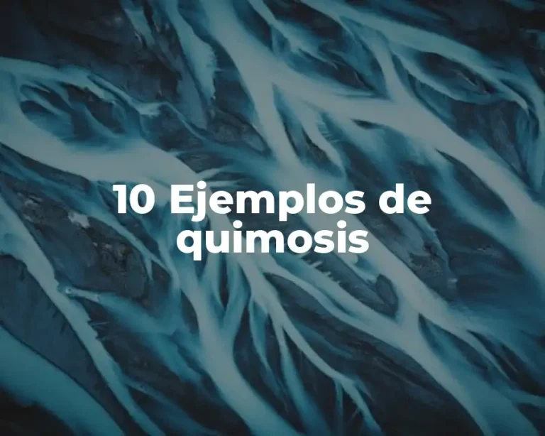 10 Ejemplos de quimosis