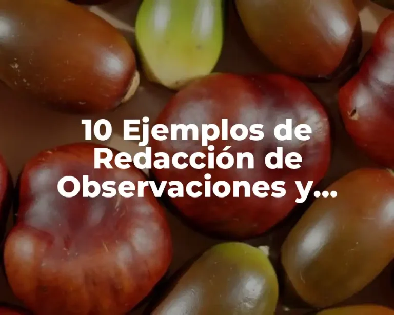10 Ejemplos de Redacción de Observaciones y Sugerencias de Nivel Preescolar