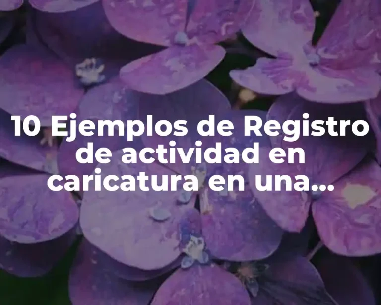 10 Ejemplos de Registro de actividad en caricatura en una empresa