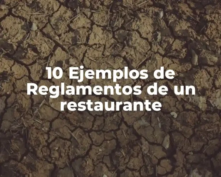 10 Ejemplos de Reglamentos de un restaurante