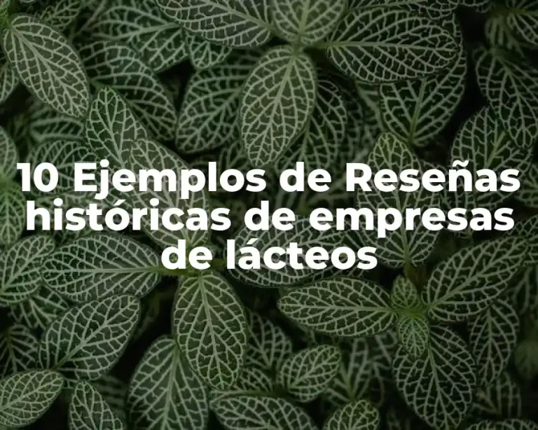10 Ejemplos de Reseñas históricas de empresas de lácteos