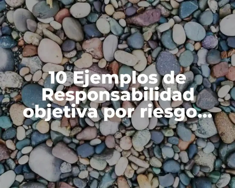 10 Ejemplos de Responsabilidad objetiva por riesgo creado