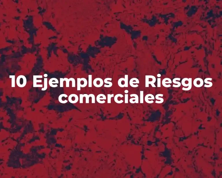 10 Ejemplos de Riesgos comerciales