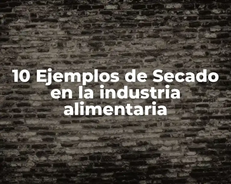 10 Ejemplos de Secado en la industria alimentaria