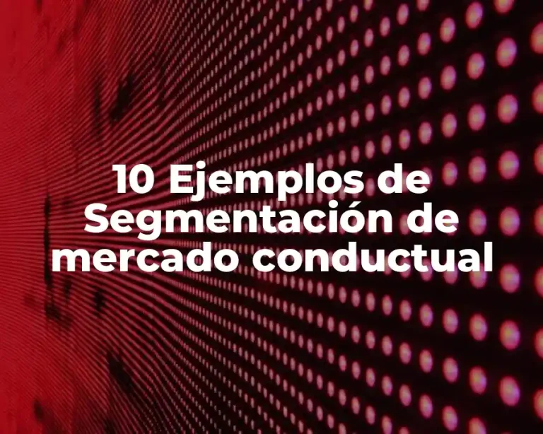 10 Ejemplos de Segmentación de mercado conductual