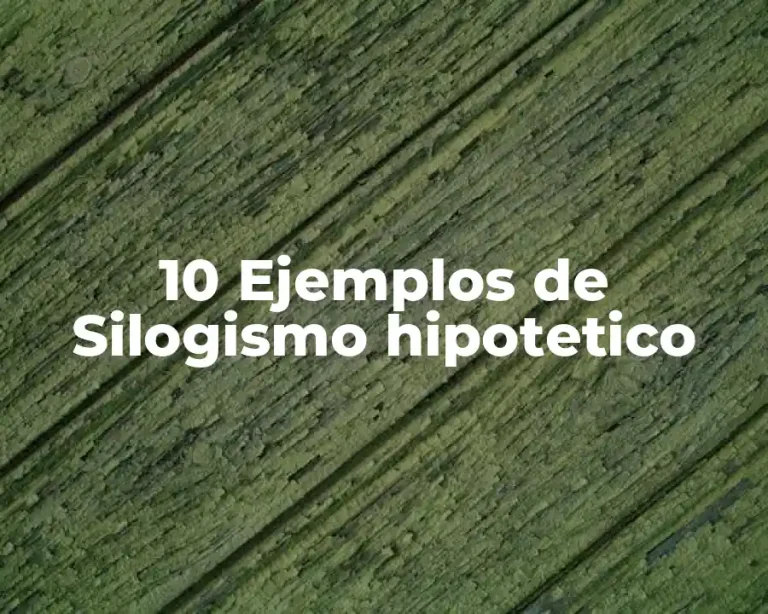 10 Ejemplos de Silogismo hipotetico
