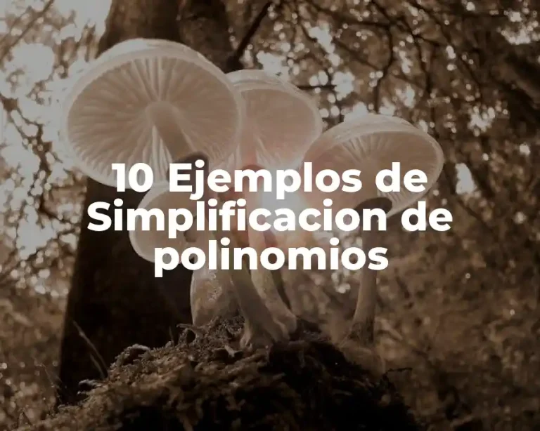 10 Ejemplos de Simplificacion de polinomios
