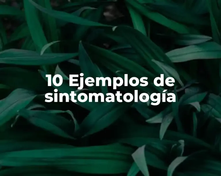 10 Ejemplos de sintomatología