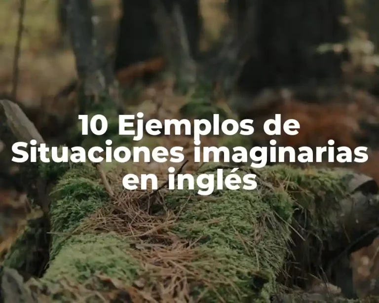 10 Ejemplos de Situaciones imaginarias en inglés