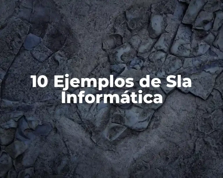 10 Ejemplos de Sla Informática