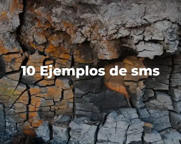 10 Ejemplos de sms