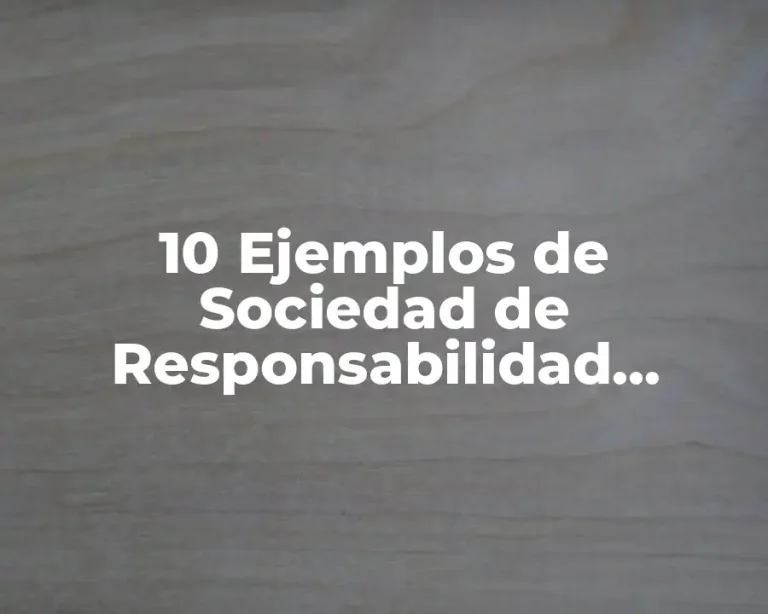 10 Ejemplos de Sociedad de Responsabilidad Limitada Argentina